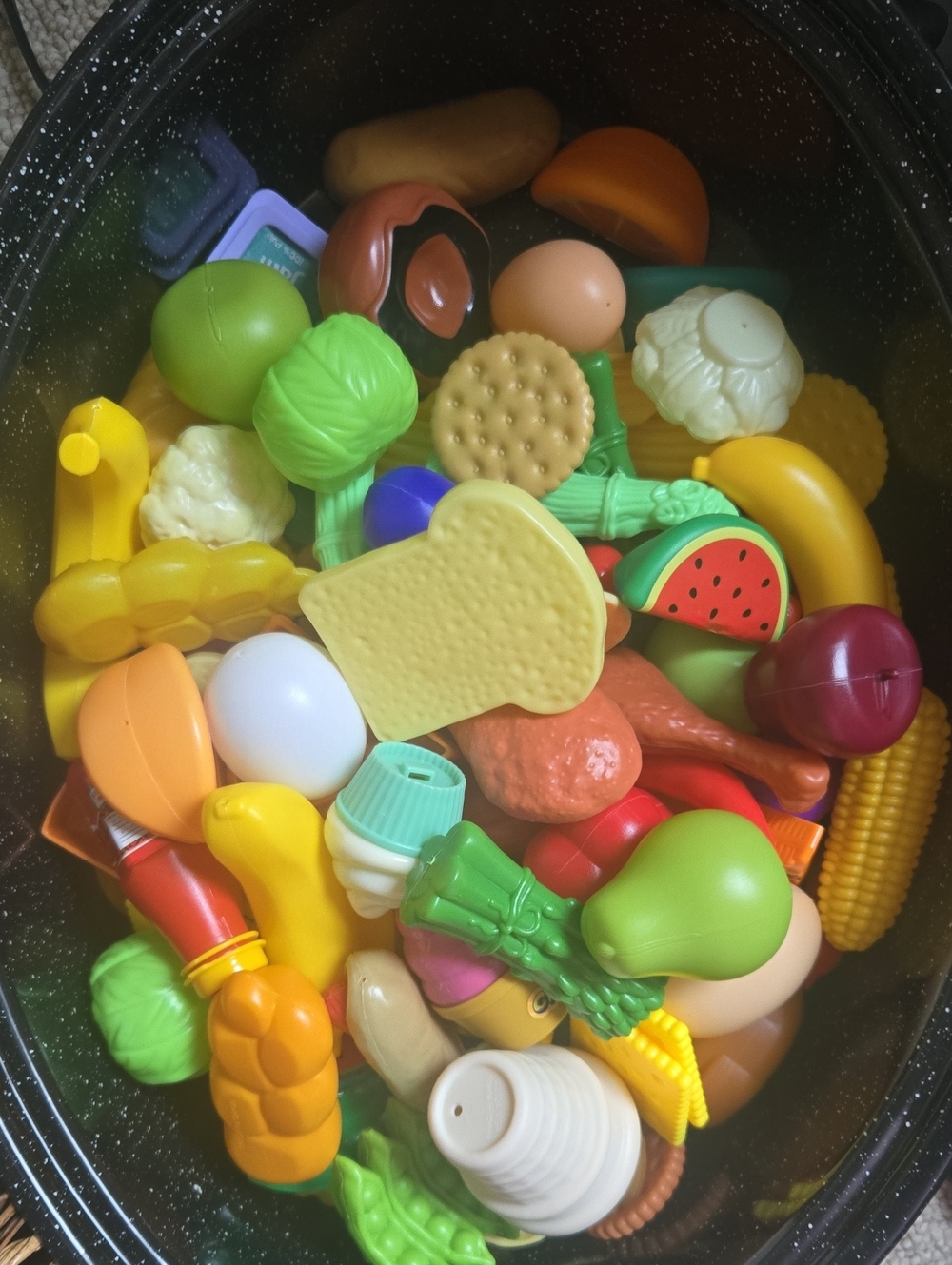 Kids Pretend Play Food Set 0001 — Assorted Bright Colors